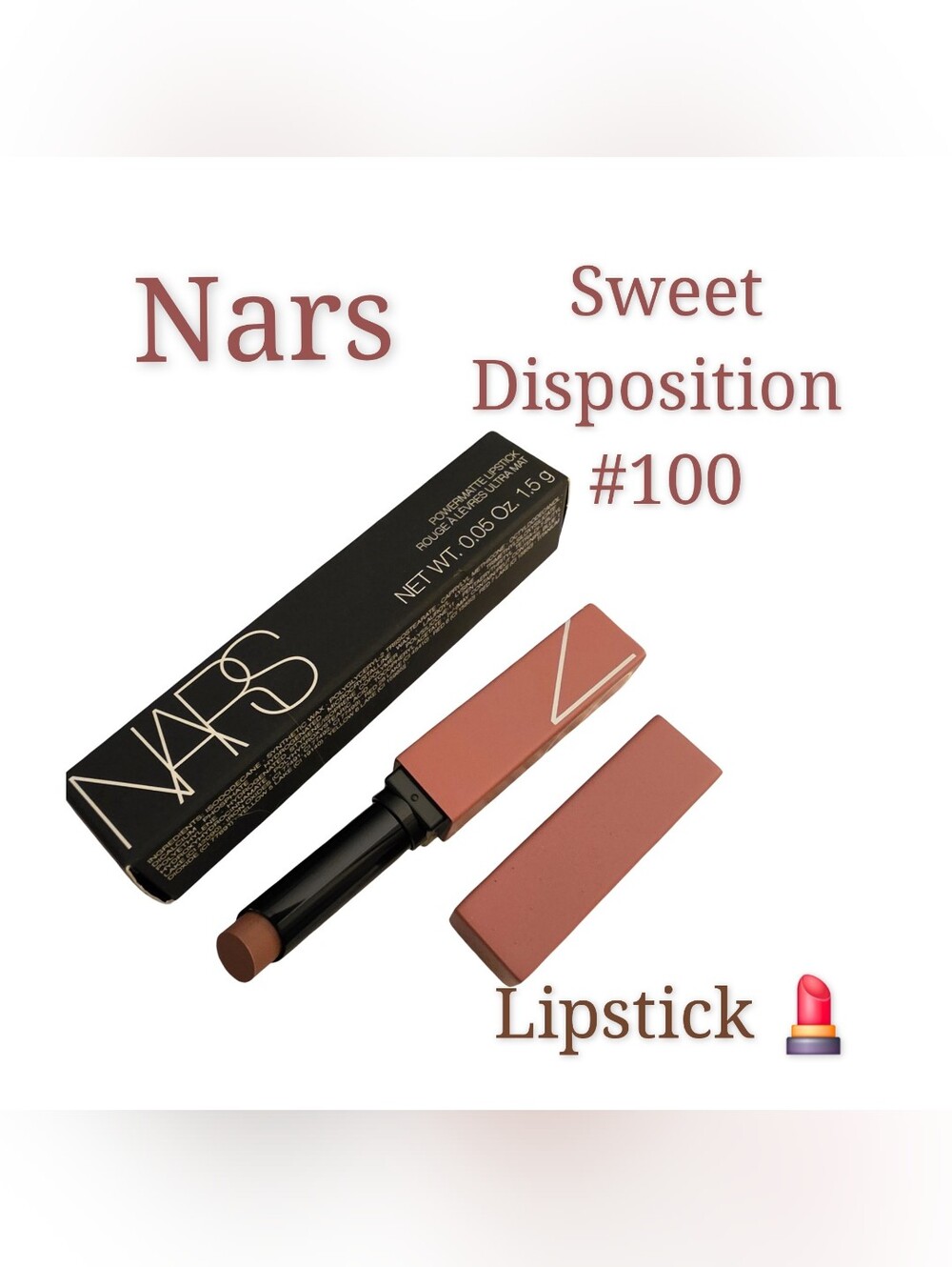 NARS Powermatte Lipstick  #100 "Sweet Disposition" .05oz NEW